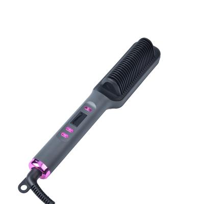 China Wholesale Hot Sale Hair Straightener Fashionable Appearance Electric Hot Comb Hair Curler Wet Dry Flat Irons Hot Heating Comb For Hair for sale