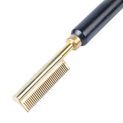 China Comb + Straightener Electric Hair Straightener Electric Hair Straightener Comb Hot Classy Electric Hair Straightener Straightening Comb Brass for sale