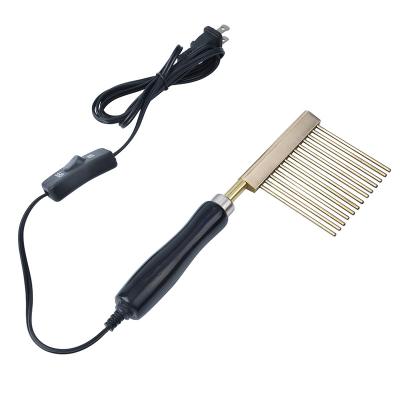 China Best Selling 40W Brass Ion Electric Hair Straightening Straight Hair Comb Comfortable Healthy Comb Negative Comfortable Healthy Comb for sale