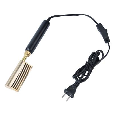 China Comfortable Healthy Comb Electric Comb Straightener Hair Straightening Brush Electric Hot Comb 2022 Combgolden Electric Combgolden Metal Comb for sale