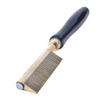 China Stainless Steel Comfy Healthy Anti-metal Comb High Level Product Small Anti-metal Comb Metal Comb Folding Metal Lace Flow for sale