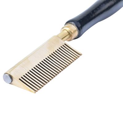 China Cheap Professional Manufacturer Metal Salon Hair Tail Comb Tooth Comb Factory Brass Comfortable Wide Healthy Comb Tail Comb Make for sale