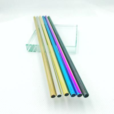 China Bulk Whole Sale High Quality Stainless Steel Straw Eco-friendly Sustainable For All Kind Of Drinks With Customized Logo for sale