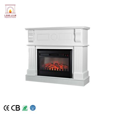 China MDF Traditional Cheap Indoor Fireplace Freestanding Mantel Insert Electric Fireplace for sale