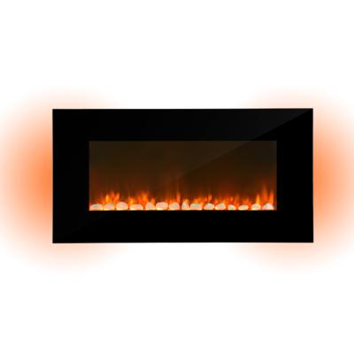 China Hotel Design LJHF3702E Individual Pebbles Flame Contemporary Home Decorative Electric Fireplace for sale