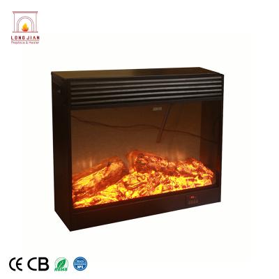 China Hotel Modern Design House Decoration 2 Heat Settings Electric Insert Fireplace for sale