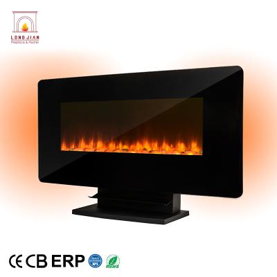 China Different Design LJHF3602E Tempered Glass TV Classic Flame Electric Fireplace Decor for sale