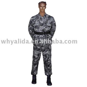 China Breathable Twill Poly/Cotton/Ripstop Gray Digital Woodland Camo Suit BDU Uniforms for sale