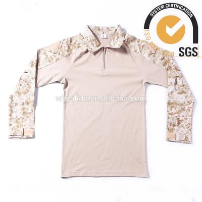 China Digital Good Quality Army Camouflage Combat Shirt Breathable Desert for sale