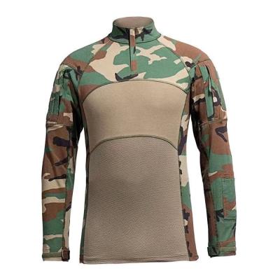 China Army anti-pilling frog military shirt, combat tactical shirt, camouflage knit shirt for sale