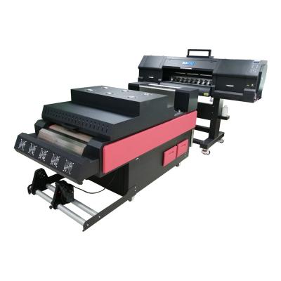 China Garment shops machine cold color printing 70cm size white transfer varnish glue a1 dtf printer for sale