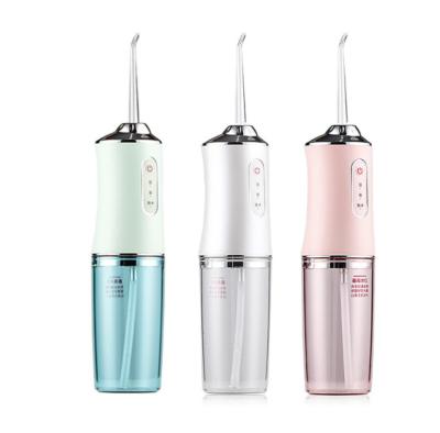 China Outdoor 220ml USB Charging 3 Modes Water Waterproof IPX7 Professional Dental Flosser Irrigator Suitable for Home and Travel for sale