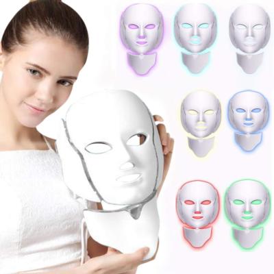 China Korean Newest Dye Removal Project e Beauty Photon Light Therapy Face And Neck Cloth 7 Color Led Mask for sale