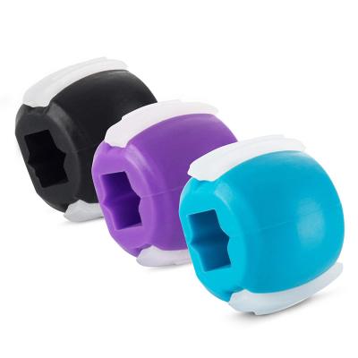 China Face Lift 2 Pieces In One Box Jaw Muscle Exerciser Facial Machines Dual Chin Face Slimmer Mouth Chew Ball Jaw Test Program for sale