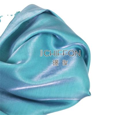 China POLY VISICOSE TWO TONE SATIN SHINIE NEW ANTI-STATIC FABRIC FOR FASHION DRESSES for sale