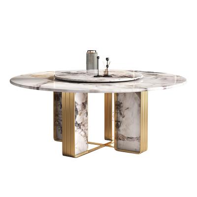 China Comfortable luxury Cornelio Cappellini rock table with CC1.3m 1.5m turntable round table chair combination for sale