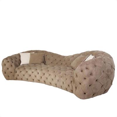 China Italian European American Luxury Leather Combination Living Room Sofa Button Straight Pull Row Bow Shaped Corner for sale