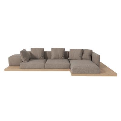 China Removable Cover Japanese Style Nordic Style Wooden Sofa for sale