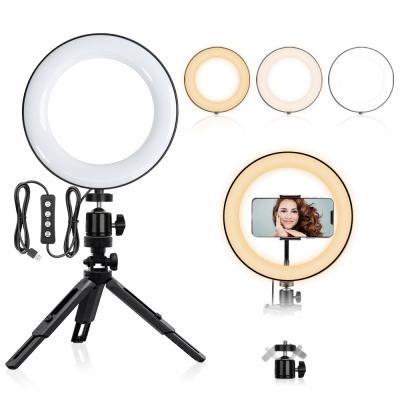 China 18 Inch Mini 4 6 8 10 12 14 Ring Light Selfie LED Ring Light Tripod Photographic Stand for sale