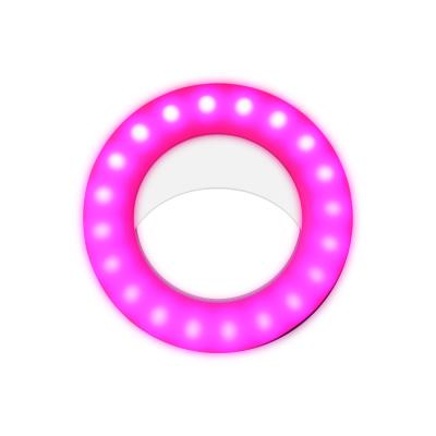 China Mini Selfie Ring Light for iPhone for Live Stream /Makeup, Mini Led Camera Ringlight for YouTube Video for sale