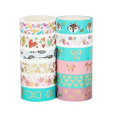 China Wholesale 40mm Waterproof Custom 10m Japanese Paper Printed Washi Masking Tape Set for sale