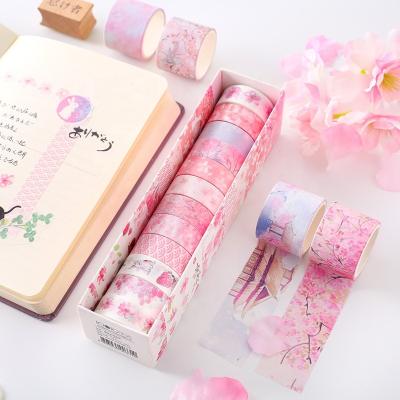 China Factory Price Waterproof Wholesale Custom Printed Washi Tape Set for sale