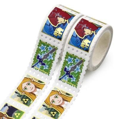 China Waterproof Custom Make Colorful Japanese Kawaii Decoration DIY Masking Stamp Foil Washi Tape for sale