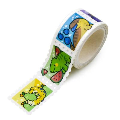 China Japanese Style Waterproof Stamp Washi Tape for Stationery Decoration for sale