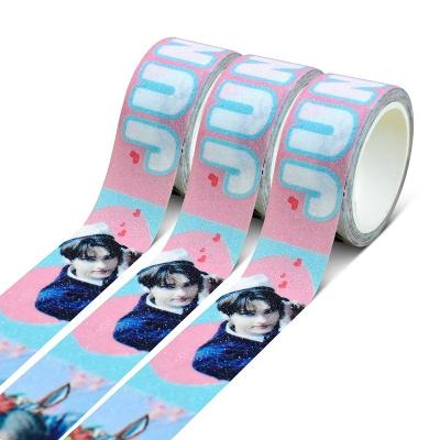 China Waterproof American Craft Waterproof Glitter Blanking Washi Tapes Custom Made for sale