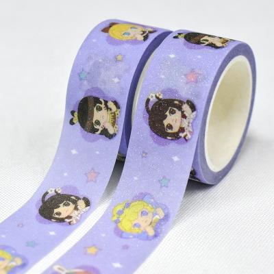 China Professional Manufacturer Custom Colorful High Quality Washi Tape Waterproof Glitter for sale