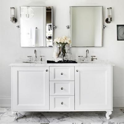 China Modern Environmental Carrara Marble Bathroom Vanity Double Bathroom Vanity YX-C0163 for sale