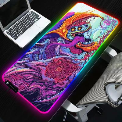 China Comfortable RGB Mouse Pad Desktop Mousepad Design Keyboard Extended Large RGB Led Computer Gaming 80x30 Mouse Pad for sale