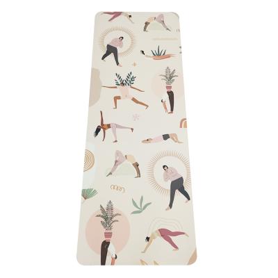 China Soft Eco Friendly Yoga Mat UV Printing PU Yoga Mat Organic Eco Mat With Any Size Custom Sample for sale