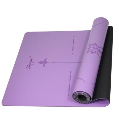 China Soft Top Grade Non Slip Natural Rubber PU Yoga Mat For Yoga Exercise for sale