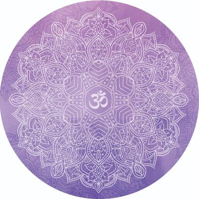 China Factory Price Custom Logo Non-Toxic Anti Slip Suede Round Anti-Slip Yoga Mat for sale