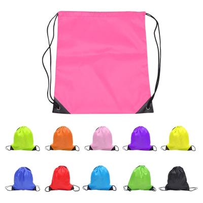 China Recycle/Wholesale cheap custom drawstring portable/fodable polyester souvenir fashion logo price foldable pocket bag for sale