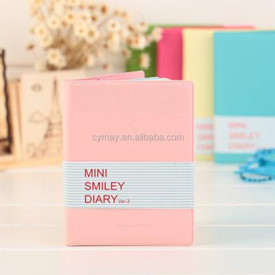 China Wholesale promotion pink color new production school/chool/office customized mini notebook office stationery leather for sale