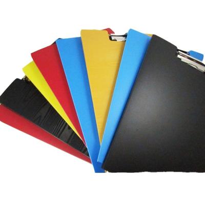 China Plastic promotion/chool/office clip folder office stationery file folder folder cover with metal clip for sale