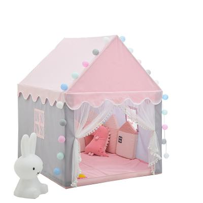 China Softly Comfortable Keep Good Ventilation Insect Repellent Kids Play Tent Pink Princess Castle Play House Toy Tents Girls Hutch Canopy Tent Kids Room Decor for sale