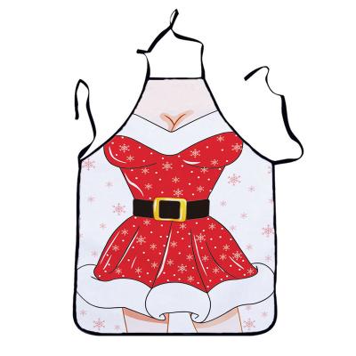 China Funny Personality Christmas Apron Party Kitchen Apron Dinner Cooking Waterproof Aprons Party Decoration for sale