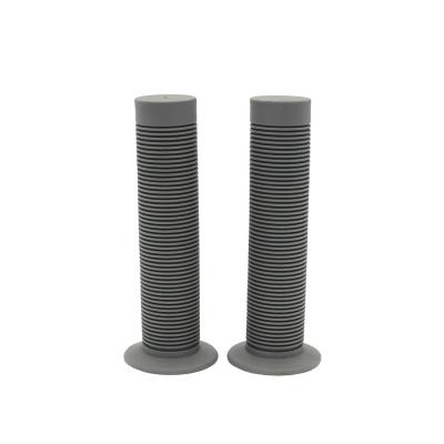 China Gray Color Bicycle Grips Rubber Lightweight Handlebar Grip Bike Grips for sale