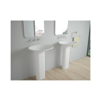 China Modern hot new products hot sale at low prices bright white wash basin vertical sink for sale