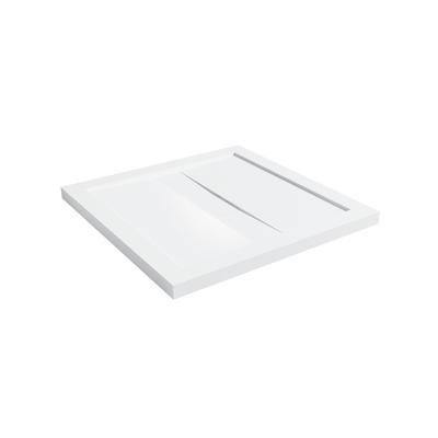 China Low MOQ Shower Tray Base Modern Wet European Room Solid Surface Artificial Custom Shower Tray for sale