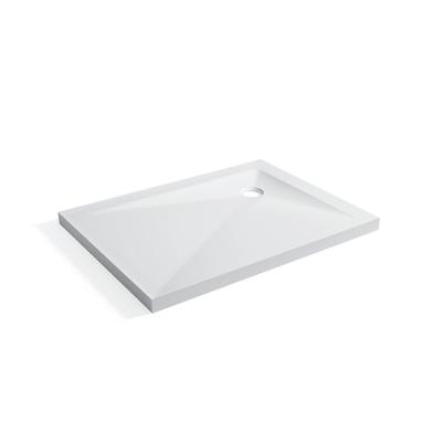 China Factory Supply Modern White Custom Shower Tray Free Artificial Stone Shower Tray for sale