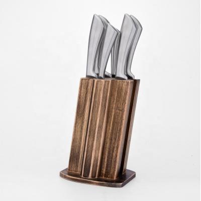 China Viable Factory Wholesale 7 Pcs Stainless Steel Kitchen Knife Set With Stand for sale