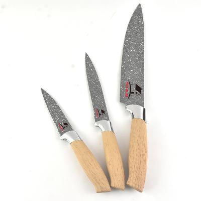 China 2021 Sustainable Eco-Friendly Luxury 5-Piece Set Kitchen Knife Set With PP Handle for sale