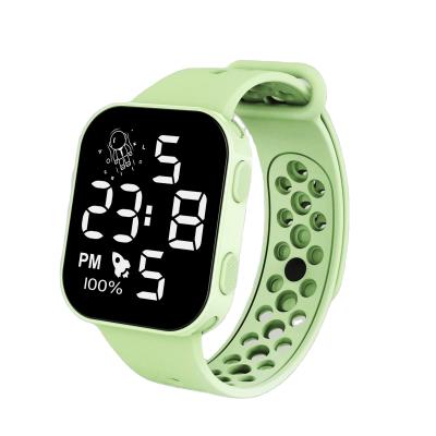 China Full Waterproof Neutral Sports LED Watch Fashion Calendar Custom Logo Silicone Sports Watch Digital Watch for sale