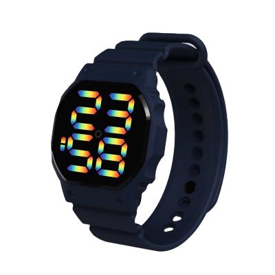 China Wholesale Day/Date Silicone LED Sports Watch High Quality Student Digital Watch Kids LED Customized Mens Watch for sale