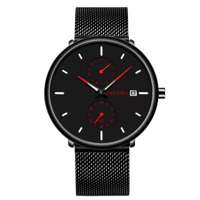 China 2021 Hot Selling Men's Automatic Quartz Men's Business Date Watch 30m Leisure Life Fashion Waterproof Quartz Watch for sale