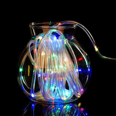 China Outdoor Decoration Party Wedding Garden Ornaments Christmas Tree Lights Decorative Holiday Outdoor Christmas Lights Led String Solar Powered for sale